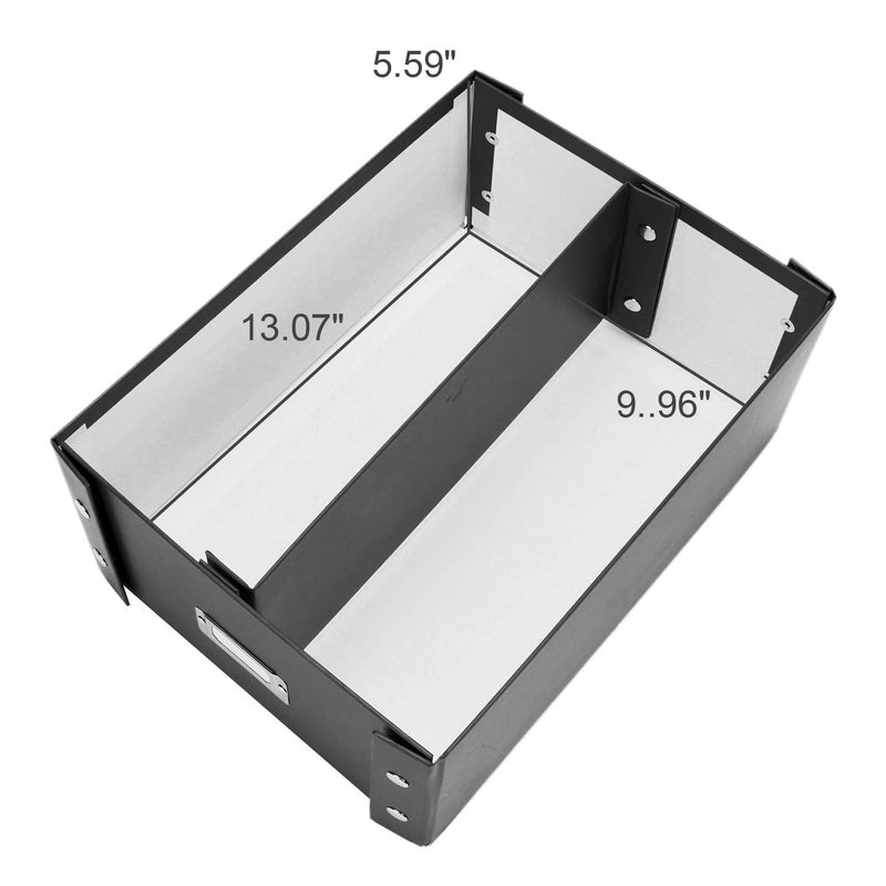 Snap-N-Store CD Storage Box - Pack of 1/2 - Durable Disc Holder with Lid to Store for Discs (2 Pack - Doublewide CD, Black) - Image 4